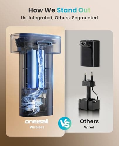 oneisall Wireless Cat Water Fountain: 74oz/2.2L Cordless Pet Water Fountains, 4000mAh Battery Operated Ultra-Quiet Integrated SilentFlow™ Pump for Cats Indoor, Automatic Cat Water Dispenser, BPA-Free 6