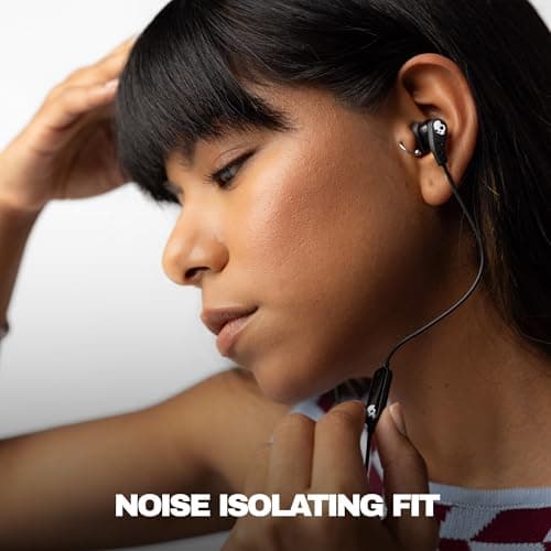 Skullcandy Set USB-C Wired Earbuds with Noise Isolating Fit, in-Line Microphone Call and Track Control for iPhone Android, Ear Gel Sizes Included for Custom Fit - True Black 5