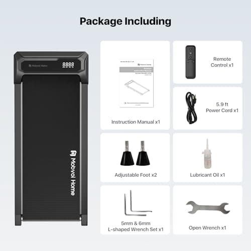 Mobvoi Smart AI Treadmill Ultra/SE Walking Pad Treadmills Under Desk Running Machine Compact Portable TicSports APP for Home Office 265 LBS (Mobvoi Walking Pad Treadmill Edge) 9