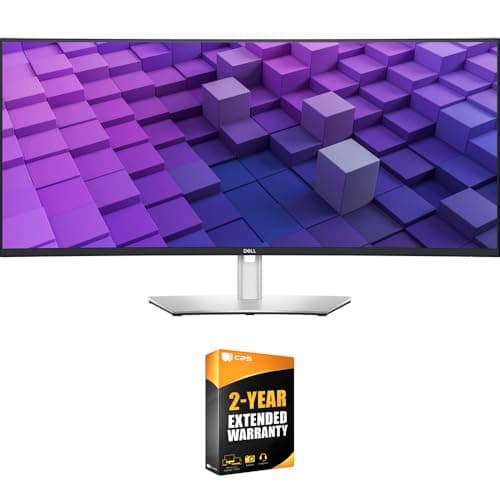 Dell UltraSharp U3824DW 38" 3840x1600 60Hz 21:9 5ms IPS Curved Monitor Bundle with 2 YR CPS Enhanced Protection Pack