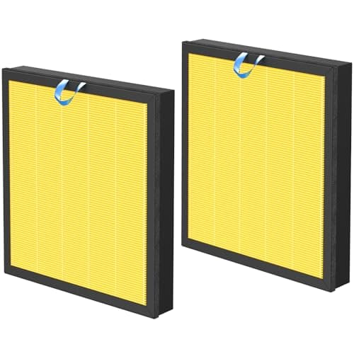 Vital 100S Pet Care Replacement Filter Compatible with LEVOIT Vital 100S and 100S-P Air Purifier, Vital 100S-P Pet Care Filter for Vital 100S-RF-PA, LRF-V102-YUS, 2 Pack, Yellow