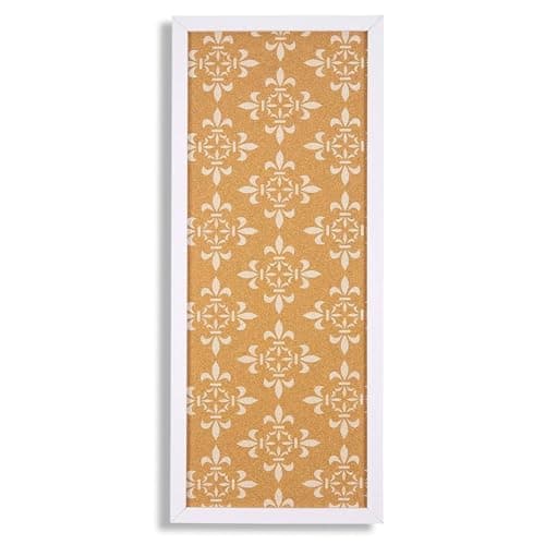 Juvale Decorative Cork Bulletin Boards for Walls (10 x 24 in) - White Frame Pin Board for Office, Bedroom & Room Decor
