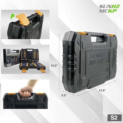 SUNHZMCKP Magnetic Screwdriver Set 66-Piece, S2- Alloy Tool Steel, Includes Slotted/Phillips/Torx Mini Precision Screwdrivers, Replaceable Screwdriver Bits With Sturdy tool box 5