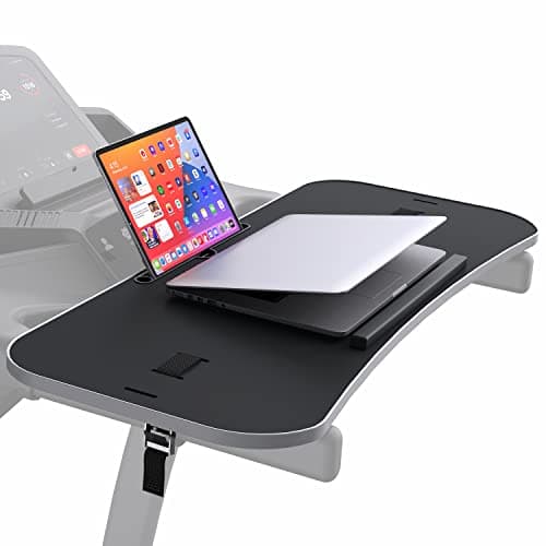 Miden Treadmill Desk Attachment, Universal Laptop Desk, Ergonomic Platform for Notebooks, Tablets, Workstation for Treadmill Handlebars up to 36 inches 5