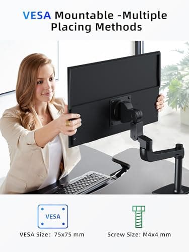 MAGICRAVEN 23.8" Portable Monitor, 1080P 100Hz VESA Large Laptop Screen, USB C/HDMI Second Display with Speakers, Laptop Screen Extender for Windows/Mac/Android/IOS/PS4/Switch/Xbox 4