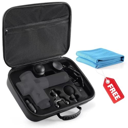 tombert 2024 Carrying Case for Hypervolt 2 Pro, Hypervolt Plus, 5 Attachment Slots Portable Storage Box for Portable Massage Gun (Case Only)