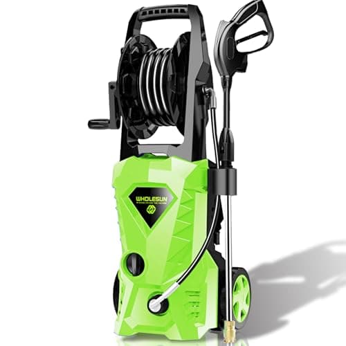 4500PSI Electric Pressure Washer 2.8GPM Power Washer 1600W High Pressure Cleaner Machine with 4 Nozzles Foam Cannon Powerwasher for Home use, 2-Year Limited (Green)