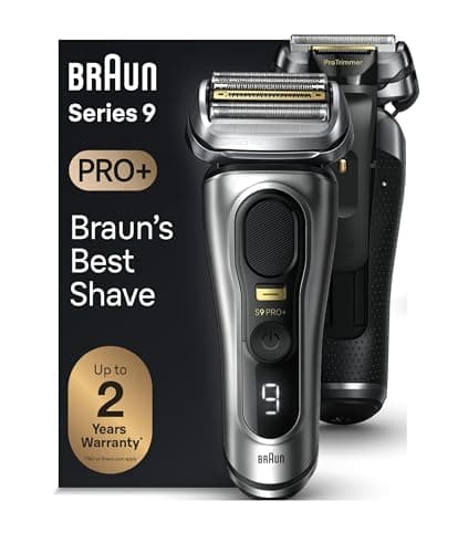 Braun Series 9 PRO+ Electric Razor for Men, 5 Pro Shave Elements & Precision Long Hair Trimmer, 6in1 SmartCare Center, Wet & Dry Electric Shaver for Smooth Skin with 60min Battery Runtime, 9617s