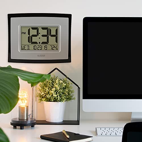 La Crosse Technology Wall/Table Clock, 6.85-inch H x 8.66-inch W x 0.95-inch D (WT-8002U) (WT-8002U-INT) 7