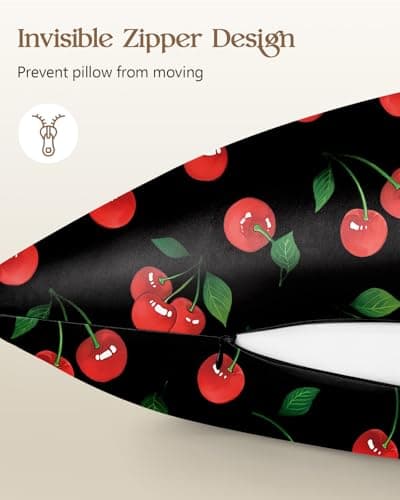 Miss Adola 2 Pack Mulberry Silk Pillowcase for Hair and Skin - Standard Size 20 x 26 Inches with Hidden Zipper Shiny Cherry 19 Momme Soft Sleeping Silk Pillow Case for Women, Moms 5