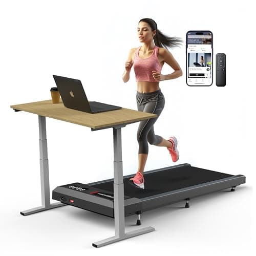 WELLFIT Walking Pad Treadmill with Incline/Decline,300+ lbs Capacity,2.5HP Quiet Standing Under Desk Walking Jogging Running Machine for Apartment Office Home,Works with Apps & Remote Control