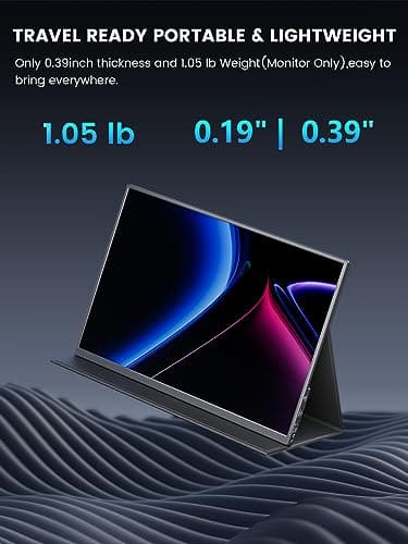 MAGICRAVEN 4K Portable Monitor, 14.5" IPS Laptop Screen, Slim Lightweight 1500:1 Dual USB C HDMI Gaming Display with Speakers, Travel Monitor for PC Phone PS5/4 Xbox Switch 5
