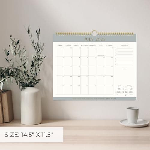 Aesthetic 2025-2026 Wall Calendar - Runs from January 2025 Until July 2026 - The Perfect Wall Hanging Calendar Planner for Easy Organizing 5