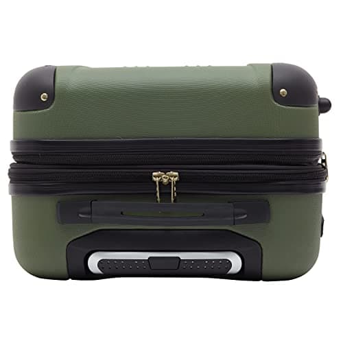Travelers Club Chicago Hardside Expandable Spinner Luggage, Thyme Green, 22" Carry-On 12