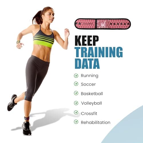 SimplyWalk Adjustable Ankle Band for Fitness Pedometer, Soft Wear Ankle Band with Transparent Pouch for Step Counter and Smart Watch (Pedometer Not Included) (Pink) 8