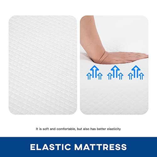 FDW | 10 Inch Queen Mattress | Medium Firm | Gel Memory Foam Mattress | White | Bed in a Box, CertiPUR-US Certified | Pressure Relief, Cooling Ventilated Foam | Washable Removable Cover 6