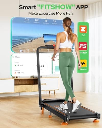 Walking Pad Treadmill with Incline, Upgraded 3.5HP Walking Pad with Handle Bar, 350Lbs Foldable Portable Treadmills for Home Office, 4 in 1 Under Desk Treadmill with Remote Control & APP, LED Display 8