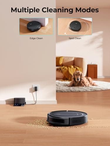 Airzeen Robot Vacuum - Robotic Vacuum Cleaner with Carpet Boost, 120Mins Max, Customized Cleaning, Vacuum Robot for Self-Charge, Remote/App/Alexa Control for Pet Hair/Hard Floor/Low-Pile Carpet, R7 6