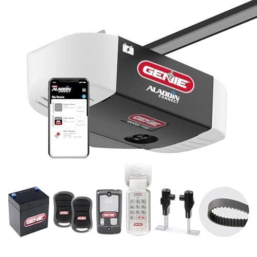 Genie 7155-TKV StealthDrive Connect Smart Garage Door Opener works with Alexa, 7155-TKV Ultra- Quiet Belt Drive