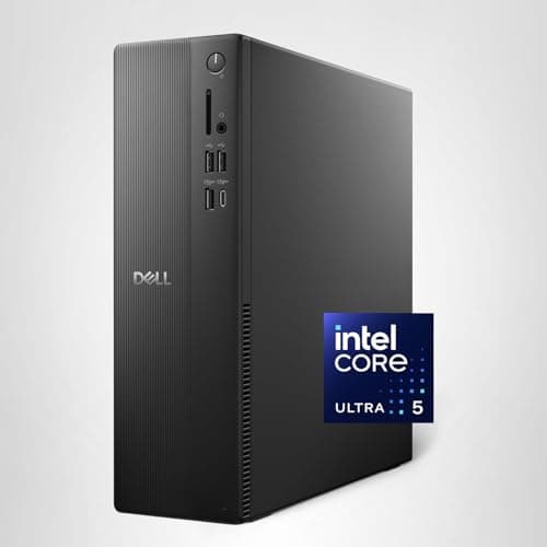 Dell Slim Desktop ECS1250 - Intel Core Ultra 5-225 Processor, UHD Graphics, 16GB Memory, 512GB M.2 SSD, 3.0 SD Card Reader, Wired Keyboard and Mouse, Windows 11 Home, Onsite+Migrate Service 13