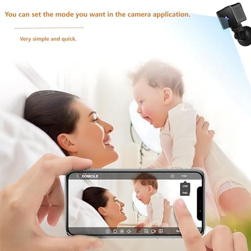 4K Wireless Wifi Security Camera Mini Home Indoor Outdoor Camera, Smart Home Camera Small Nanny Cam House Office Cameras Mobile Phone APP Remote, 150 Wide Angle Night Vision Motion Detection Cams 5