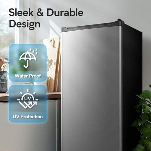 Anypro Upright Freezer 7.0 Cu.Ft Large Capacity Convertible Fridge with Drawers, Rapid Cooling, Adjustable Thermostat Standing Deep Freezer for Apartment, Dorm, Office, Garage, Silver 6