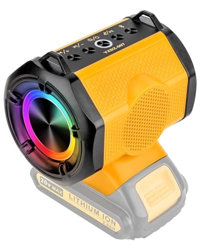 Taingwei Bluetooth Speaker for Dewalt 20v 60v Battery,30W Cordless Small Speaker for Jobsites, Home and Party (Battery not Included)