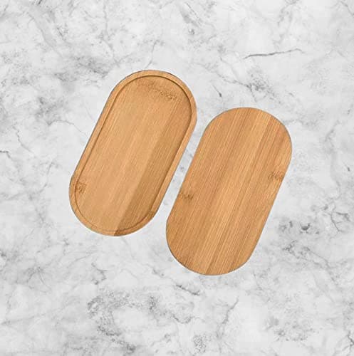 Bamboo soap Dispenser Tray, Bathroom Countertop Tray Kitchen Tray Bamboo T ray Sink T ray Dresser Jewelry Ring Dish, Comestic Holder Bathtub Organizer, Ideal for Jewelry, Cosmetics, and Small Items 6
