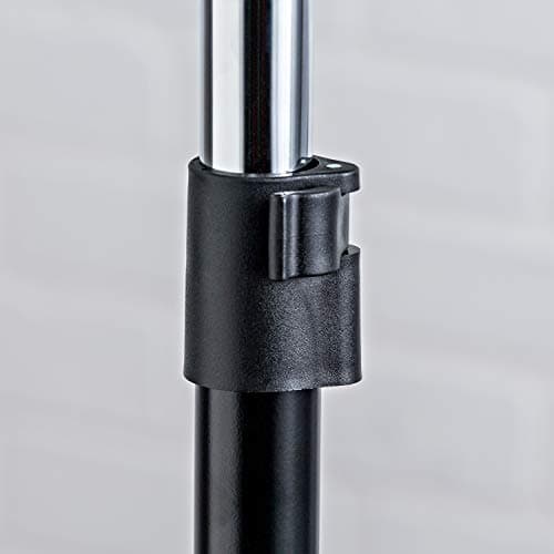 Honey-Can-Do Rolling Garment Rack with Adjustable Height and Width, Metal Clothes Rack, Heavy-Duty Organizer, Chrome 6