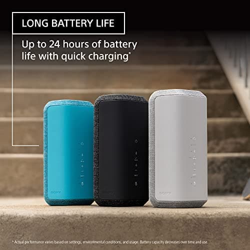 Sony SRS-XE300 X-Series Wireless Portable-Bluetooth-Speaker, IP67 Waterproof, Dustproof and Shockproof with 24 Hour Battery, Blue 5