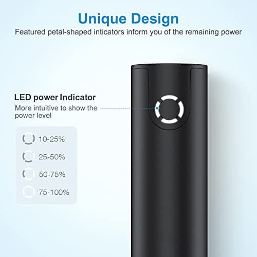 EnergyQC Fast Charging Portable Charger 5000mAh,External Battery Power Bank with 5V/2.4A Output and USB-C Input(Recharge Only), Battery Pack Compatible with iPhone,Samsung Galaxy and More-Black 8
