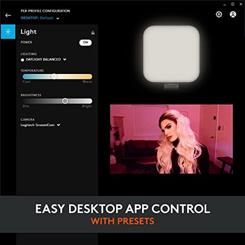 Logitech for Creators Litra Glow Premium LED Streaming Light with TrueSoft, Adjustable Mount, USB Connectivity, Video Lighting for Recording Streams, PC/Mac - Graphite 9