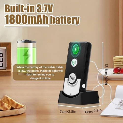 Intercom System for Home, 2 Way Voice Intercom Wireless, Home Intercom System Super Long Range Intercomunicador Intercom Doorbell System Unit for Home Hospital Office 7