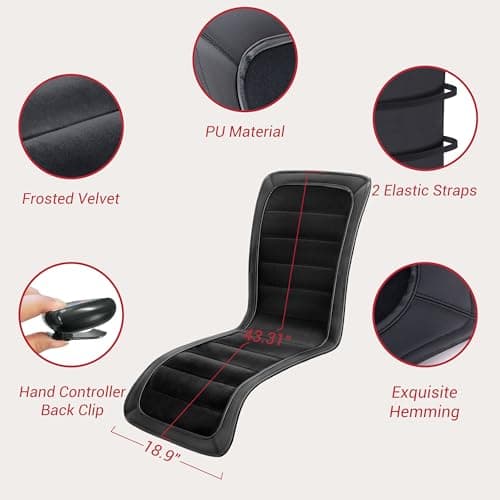 Longer Heated Seat Cover PU-Leather Winter Seat Cushion Fast Heating Seat Warmer with Hand Controller to Promote Blood Circulation Relieve Fatigue for Home & Office Warm Gift for Men Women 6