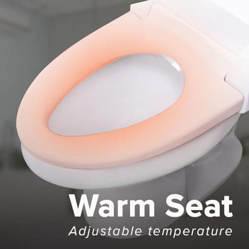 SmartBidet® SB-1000WE Electric Smart Bidet Toilet Seat with Heated Seat, Warm Air Dryer, Temperature Control Wash, and Remote Control, Elongated Seat 5
