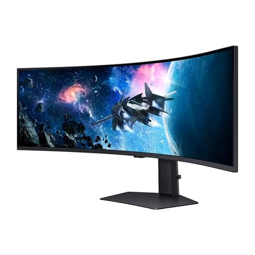 Samsung 49” Odyssey G9 Series DQHD 1000R Curved Gaming Monitor, 1ms(GtG), VESA DisplayHDR 1000, 240Hz, AMD FreeSync Premium Pro, Height Adjustable Stand, Ultrawide Screen, LS49CG954ENXZA, 2024 12
