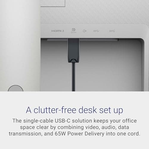 Dell S3423DWC Curved USB-C Monitor - 34-Inch WQHD (3440x1440) 100Hz 4Ms 21:9 Display, USB-C Connectivity, 2 x 5w Audio Output, 16.7 Million Colors, Height/Tilt Adjustable - Silver 7