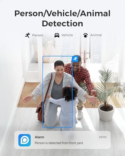 REOLINK Security Cameras Wireless Outdoor System, Encrypted 1 Year Local Storage, 6-Month Battery Life, 3MP HD Color Night Vision, No Monthly Fee, Home Hub with 2X Argus 3E 5