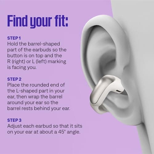 Bose Ultra Open Earbuds - Bluetooth Open Ear Earbuds with OpenAudio for Awareness, Clip-On Design for Comfort, Water Resistant, Up to 48 Hrs of Playtime, Lunar Blue - Limited Edition Color 5