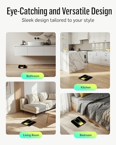 RunStar Digital Bathroom Scale for Body Weight with High Precision, Clear LED Backlight Display, Accurate Scale with 6mm Tempered Glass, 400lb 7