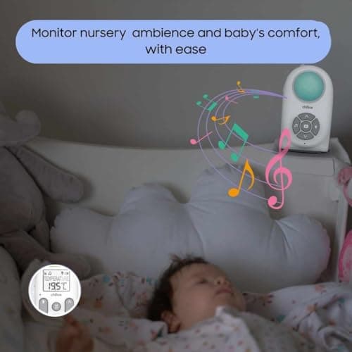 Chillax Baby 360 Digital Audio Monitor | 4-in-1 Baby Monitor with Night Light, Soothing Sound Machine, Room Temperature Sensor & Long-Range DECT 6.0 Audio | Portable & Rechargeable with Two-Way Talk 6