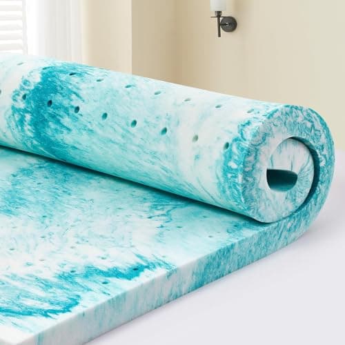 SIEMOUR 3 inch Memory Foam Mattress Topper Queen Size Bed, Gel Infused Memory Foam Mattress Pad for Back Pain Relief, 60x80 Inches 7