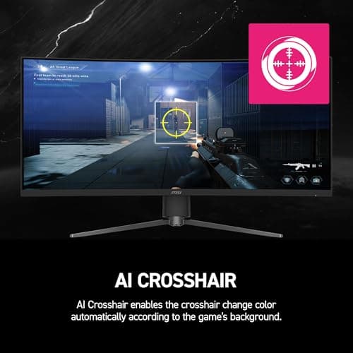 msi MPG 346CQRF X24 34-inch 3440 x 1440 (UWQHD) Gaming Monitor, 240Hz, Adaptive-Sync, HDR Ready, HDMI, VGA Port, VESA Mountable, Tilt, 4-Side Slim Bezel, 0.5ms, Black 9