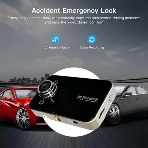 720P Dash Camera for Car Dash Cam 2.2’’ IPS Screen Car Video Recorder G-Sensor Night Vision 140°Wide Angle 5