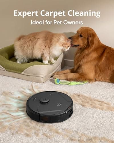 eufy X8 Pro Robot Vacuum Self-Empty Station, Twin-Turbine 2X 4,000 Pa Suction, 45 Days Hands-Free Cleaning iPath Laser, Pet Hair Deep Clean on Carpet, Smart Cleaner for Home with Pets 5