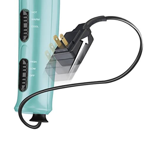 Conair 1875 Watt Cord Keeper Hair Dryer, Aqua 5