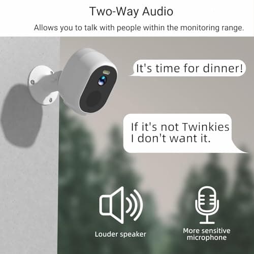 Rraycom 4PC 2.4G/5GHz WiFi Security Cameras Wireless Outdoor - 2K Battery Powered Camera for Home Security,Color Night Vision, AI Motion Detection,2-Way Talk,Waterproof,Works w/Alexa,Cloud/SD Storage 6