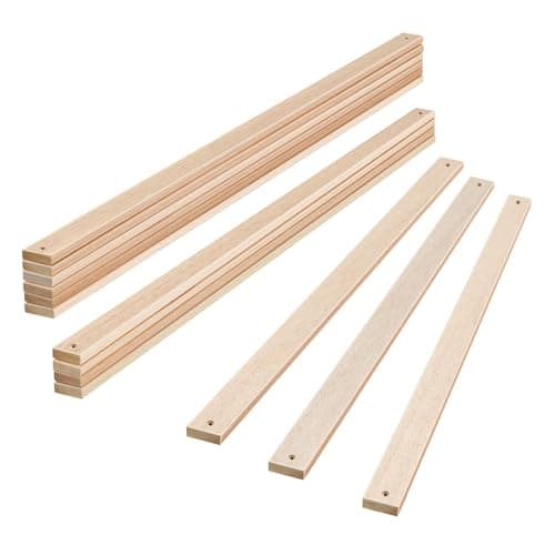 TRIPLE TREE Bed Slats Twin Size 38.3”Lx2.1”Wx0.7”H, Heavy Duty Wooden Slats Mattress Support Pack of 13 Count, Replacement Spare Parts Mattress Support, Fits Most Beds, Twin 38.3 Inch