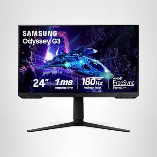 Samsung 24-Inch Odyssey G3 (G30D) Series FHD Gaming Monitor, 1ms, 180Hz, AMD FreeSync, Adjustable Stand, Black Equalizer, Virtual Aim Point, Eye Saver Mode, Flicker-Free, LS24DG302ENXZA 20