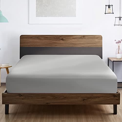 FreshCulture Twin XL Fitted Sheet Only 2 Pack - Hotel Quality Fitted Sheet - Ultra Soft & Breathable - Brushed Microfiber - Deep Pocket - Cooling Fitted Sheets for Twin XL Size Bed (Light Grey) 6